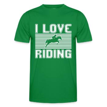 J’adore rouler - T-shirt sport Homme - vert - Devant - AI Model Male 178 dark (178cm)