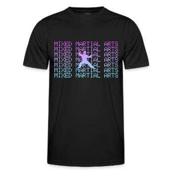 Martial arts - Men's Functional T-Shirt - black - Front - AI Model Male 178 dark (178cm)