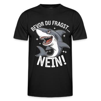 Shark Shark Sharks Shark - Men's Functional T-Shirt - black - Front - AI Model Male 178 dark (178cm)