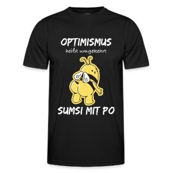 Optimism sumsi with po - Men's Functional T-Shirt - black - Front - AI Model Male 178 dark (178cm)