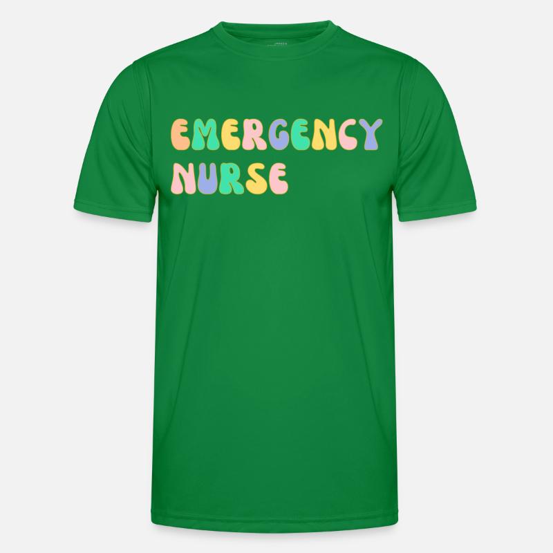 Notfall-Krankenschwester Männer Funktions-T-Shirt