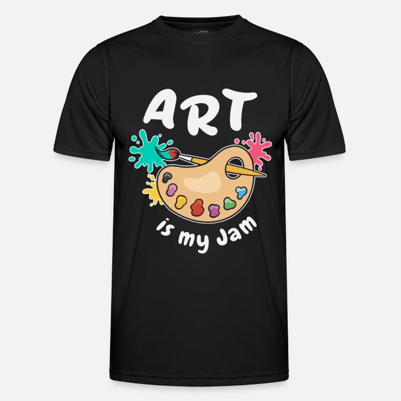 Art Is My Jam - Men's Functional T-Shirt - black