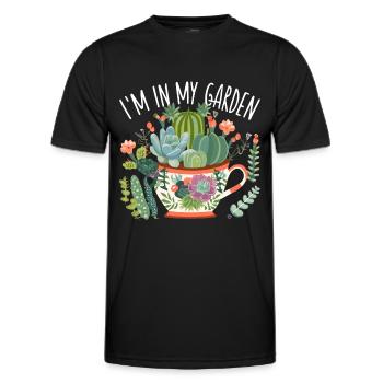 Succulentes drôle de dicton - T-shirt sport Homme - noir - Devant - AI Model Male 178 dark (178cm)