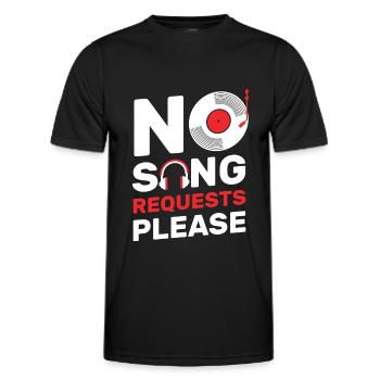 No Song Requests Please Drôle DJ musique boîte de nuit - T-shirt sport Homme - noir - Devant - AI Model Male 178 dark (178cm)