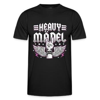 Heavy Girl Rocker Bride Heavy Metal Rocker Women - Men's Functional T-Shirt - black - Front - AI Model Male 178 dark (178cm)