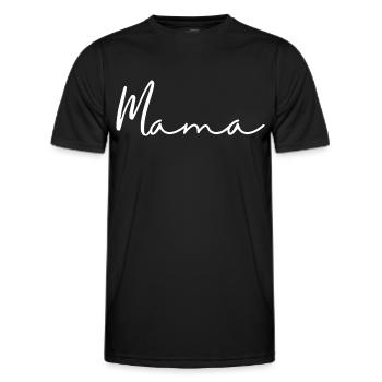 Mamma - Männer Funktions-T-Shirt - Schwarz - Vorne - AI Model Male 178 dark (178cm)