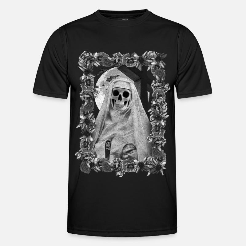 Nonne des Todes - Männer Funktions-T-Shirt - Schwarz
