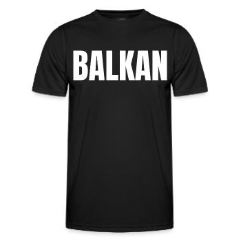 Balkan Hrvatska Apc Balkan Jebiga Hrvatska Croates - T-shirt sport Homme - noir - Devant - AI Model Male 178 dark (178cm)