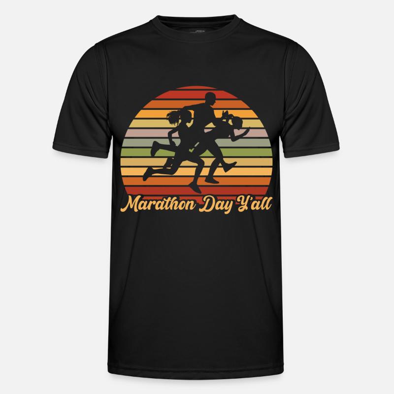 Half Marathon Jogging Running Gift - Men's Functional T-Shirt - black