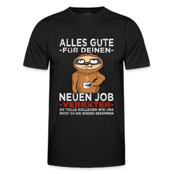 Glückwunsch zur Flucht Verräter - Jobwechsel - Männer Funktions-T-Shirt - Schwarz - Vorne - AI Model Male 178 dark (178cm)
