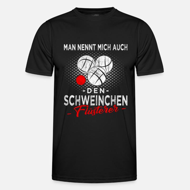 Boccia - Boule - Männer Funktions-T-Shirt - Schwarz