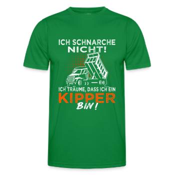 Kipper - Kipperfahrer - Muldenkipper - Männer Funktions-T-Shirt - Kelly Green - Vorne - AI Model Male 178 dark (178cm)