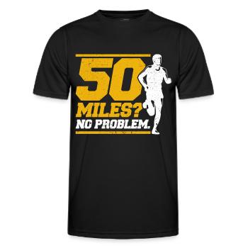 Ultramarathon Trail Running Ultramarathon Runner Ges - T-shirt sport Homme - noir - Devant - AI Model Male 178 dark (178cm)