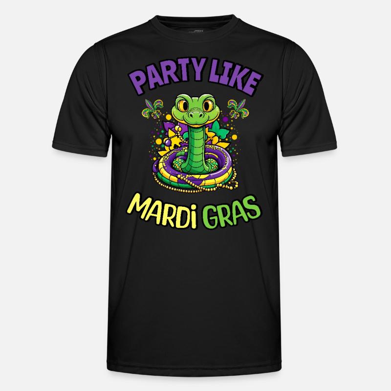 Fête comme Mardi Gras Snake Beads Fun Fest T-shirt sport Homme