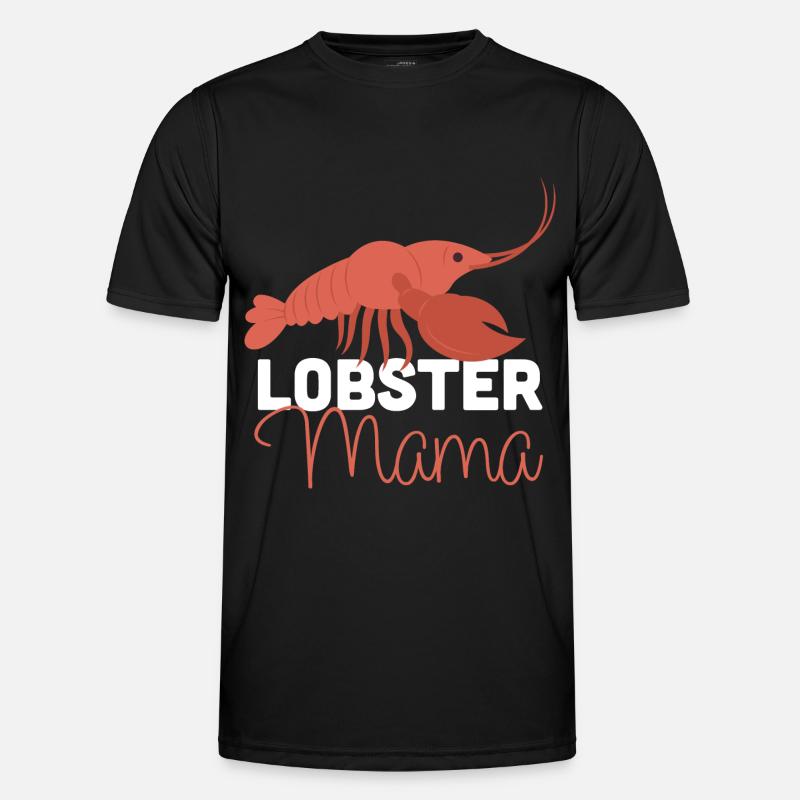 Hummer Mama Hummer Languste Meeresfrüchte - Männer Funktions-T-Shirt - Schwarz