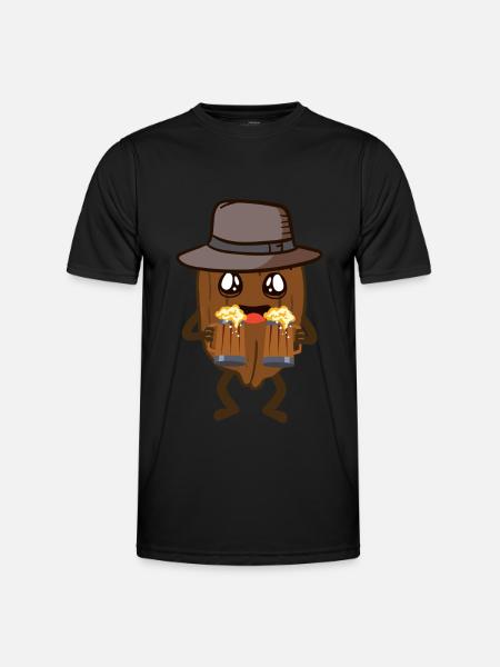 walnut - Men's Functional T-Shirt - black