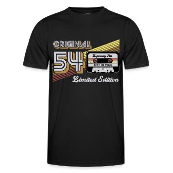 1954 Vintage Anniversaire Rétro Vintage Cadeau - T-shirt sport Homme - noir - Devant - AI Model Male 178 dark (178cm)