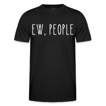 EW, MENSCHEN - Männer Funktions-T-Shirt - Schwarz - Vorne - AI Model Male 178 dark (178cm)
