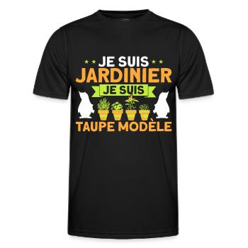 Schrebergarten Gartenarbeit Garten Geschenk - Männer Funktions-T-Shirt - Schwarz - Vorne - AI Model Male 178 dark (178cm)