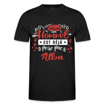 Cadeau Homme déja pris par Alba - T-shirt sport Homme - noir - Devant - AI Model Male 178 dark (178cm)