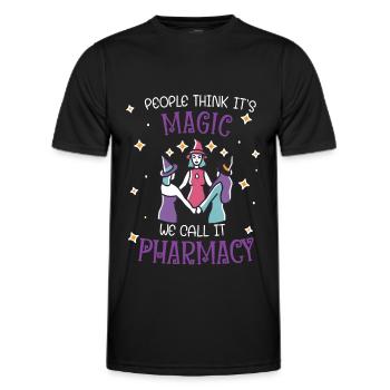 Apotheke | Pharmacy Magic - Männer Funktions-T-Shirt - Schwarz - Vorne - AI Model Male 178 dark (178cm)
