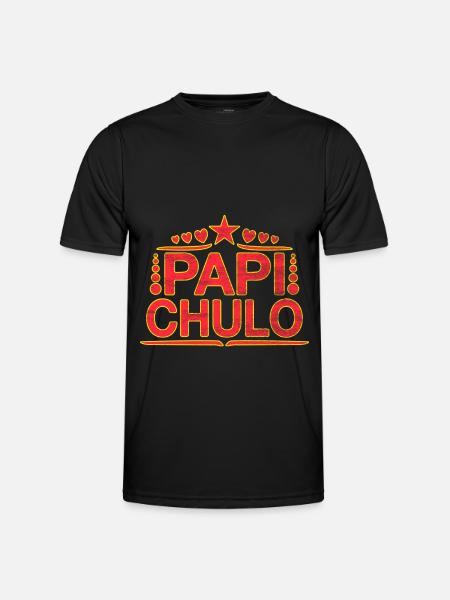 Papi Chulo - Latino Style Design - Men's Functional T-Shirt - black