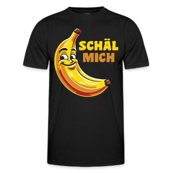 Bananen-Style: Lässig & Lecker - Männer Funktions-T-Shirt - Schwarz - Vorne - AI Model Male 178 dark (178cm)