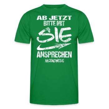 Jugendweihe - Jugendweihe 2026 - Männer Funktions-T-Shirt - Kelly Green - Vorne - AI Model Male 178 dark (178cm)