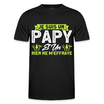 Gärtner Schrebergarten Gartenarbeit Geschenk - Männer Funktions-T-Shirt - Schwarz - Vorne - AI Model Male 178 dark (178cm)