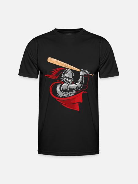 Medieval knight baseball player - Men's Functional T-Shirt - black