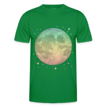 Lune Pastel Céleste - T-shirt sport Homme - vert - Devant - AI Model Male 178 dark (178cm)