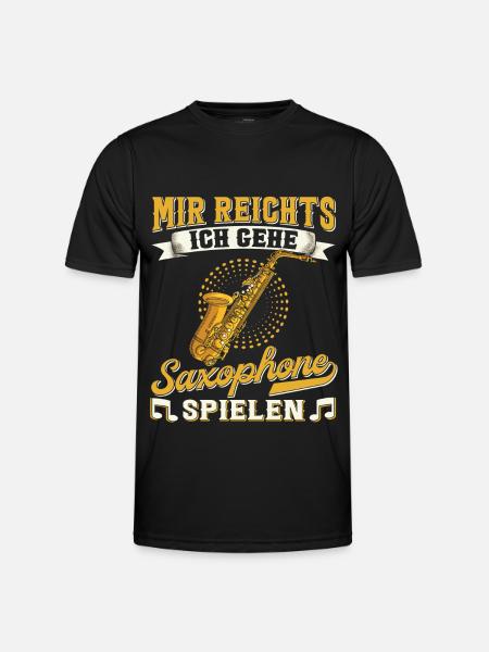Saxophon. - Männer Funktions-T-Shirt - Schwarz