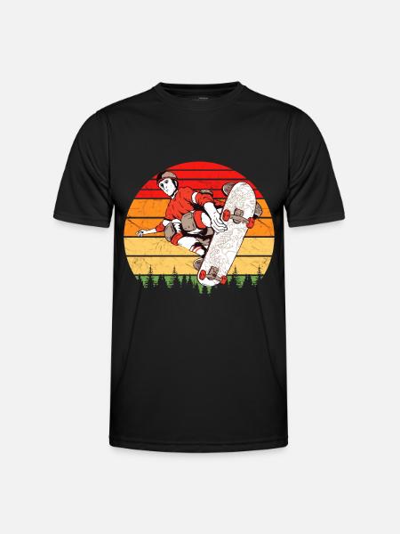 Skaters Skate Skateboarding Skateboard - Men's Functional T-Shirt - black