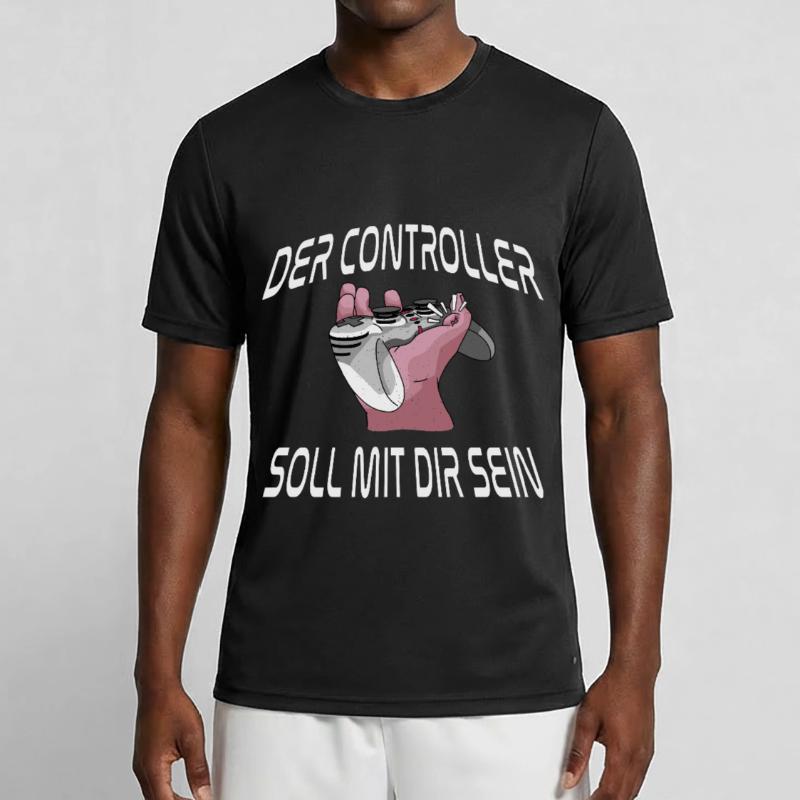 Der Controller Soll Mit Dir Sein. Videospiele Männer Funktions-T-Shirt