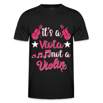 Violin Music Violin Player Musician - Men's Functional T-Shirt - black - Front - AI Model Male 178 dark (178cm)