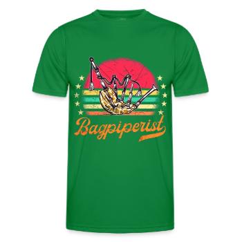 Cornemuse Kilt Écossais Beat Cornemuse - T-shirt sport Homme - vert - Devant - AI Model Male 178 dark (178cm)