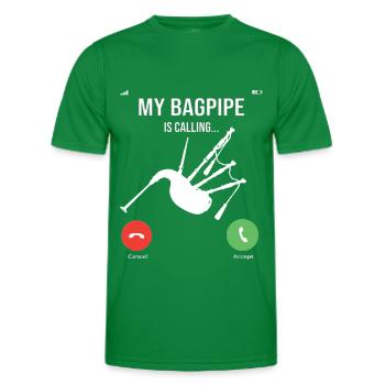 Cornemuse Kilt Écossais Beat Cornemuse - T-shirt sport Homme - vert - Devant - AI Model Male 178 dark (178cm)