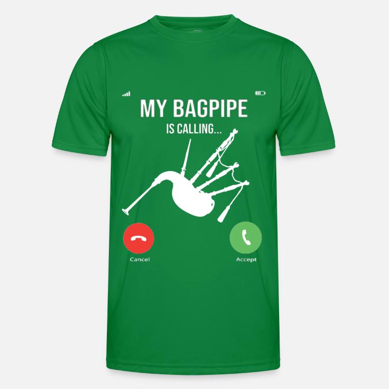 Cornemuse Kilt Écossais Beat Cornemuse T-shirt sport Homme