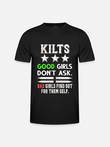 Bagpipes Kilt Scottish Beat Bagpipers - Men's Functional T-Shirt - black