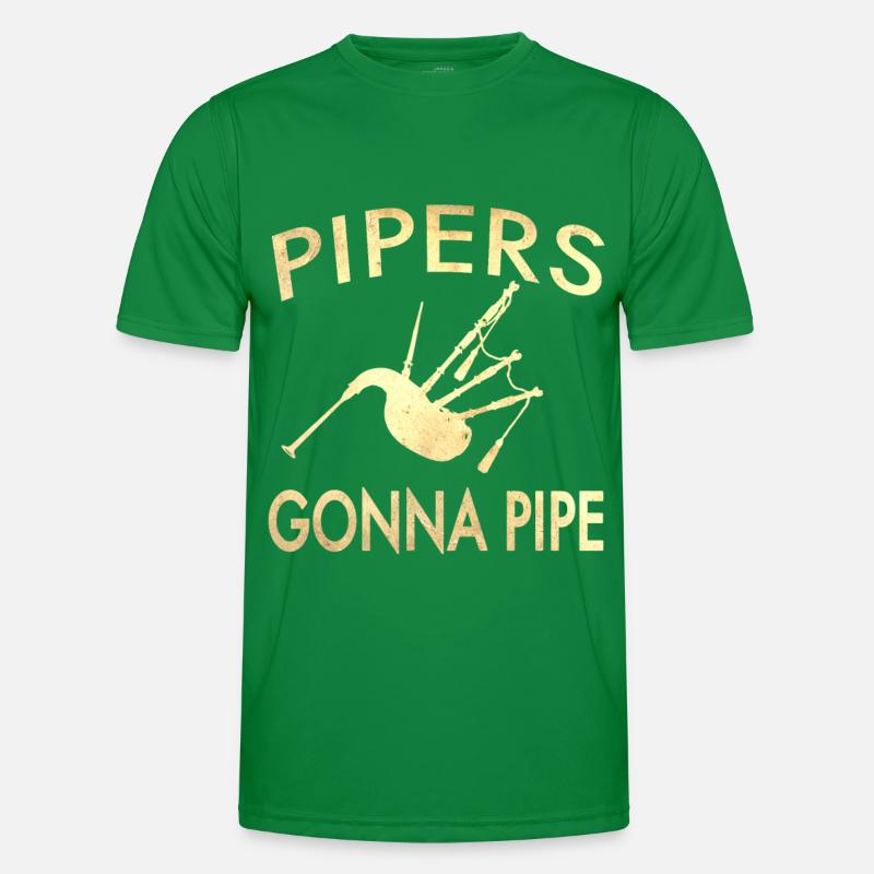 Cornemuse Kilt Écossais Beat Cornemuse T-shirt sport Homme