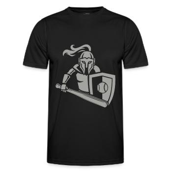 Medieval Knight Baseball - Men's Functional T-Shirt - black - Front - AI Model Male 178 dark (178cm)