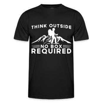 Randonnée Randonnée Cadeau de Randonnée - T-shirt sport Homme - noir - Devant - AI Model Male 178 dark (178cm)