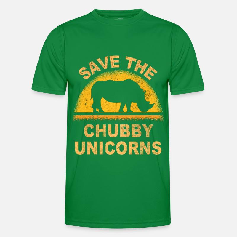 save the chubby uniicorns Men's Functional T-Shirt