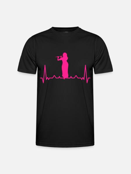 Flute player Flute player - Men's Functional T-Shirt - black