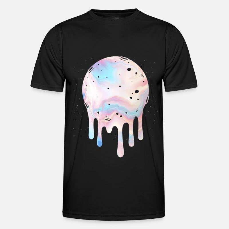 Moon Kawaii Witch Pastel Goth - Men's Functional T-Shirt - black
