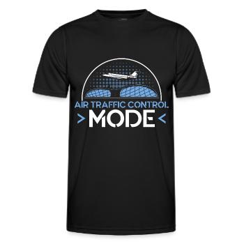 Luftverkehrskontrolle Flughafen Geschenk - Männer Funktions-T-Shirt - Schwarz - Vorne - AI Model Male 178 dark (178cm)