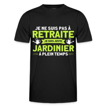 Garten Schrebergarten Gartenarbeit Geschenk - Männer Funktions-T-Shirt - Schwarz - Vorne - AI Model Male 178 dark (178cm)