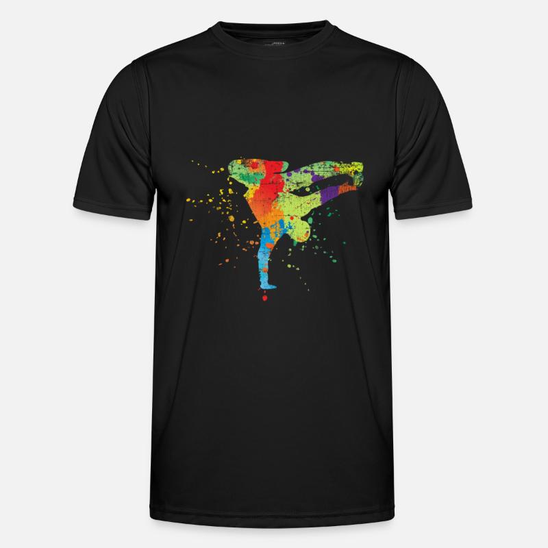 Breakdancer Männer Funktions-T-Shirt