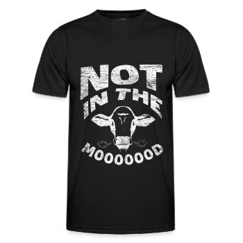Éleveur de vaches - T-shirt sport Homme - noir - Devant - AI Model Male 178 dark (178cm)