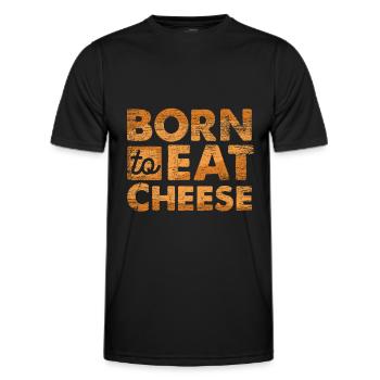 fromage - T-shirt sport Homme - noir - Devant - AI Model Male 178 dark (178cm)